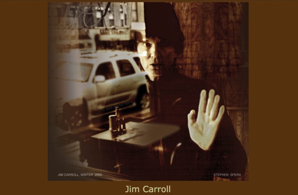 Screengrab: CatholicBoy.com 11 September 2009 Jim Carroll's Death