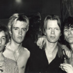 Dave Treganna, Dave Parsons, Jim Carroll and Stiv Bators, 1981, NYC<br>
http://punkturns30.blogspot.com/2009/07/