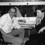James Grauerholz and Jim Carroll<br>
Liberty Hall, River City Reunion, 1987