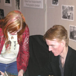 Jim Carroll with Ricklene Wren at U Florida Gainesville 22 March 2005 - Photos by Ricklene Wren