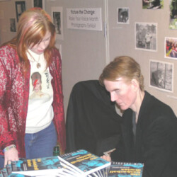 Jim Carroll with Ricklene Wren at U Florida Gainesville 22 March 2005 - Photos by Ricklene Wren