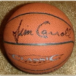 Miniature Basketball Signed by Jim Carroll