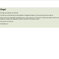 CatholicBoy.com 08 July 2011 - lots of broken links!
(Dreamhost) Screengrab: CatholicBoy.com 08 July 2011 - lots of broken links! (Dreamhost)