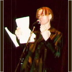 Jim Carroll reading at Cornell University Ithaca, NY, 3 March 1997
Photo by Cassie Carter