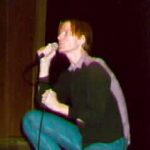 Jim Carroll singing at Cornell University Ithaca, NY, 3 March 1997
Photo by Cassie Carter"