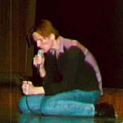 Jim Carroll singing at Cornell University Ithaca, NY, 3 March 1997