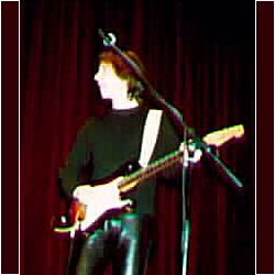 Lenny Kaye Accompanying Jim Carroll at Cornell University Ithaca, NY, 3 March 1997 Photo by Cassie Carter