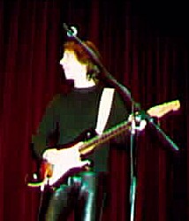 Lenny Kaye Accompanying Jim Carroll at Cornell University Ithaca, NY, 3 March 1997 Photo by Cassie Carter