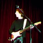 Lenny Kaye Accompanying Jim Carroll at Cornell University Ithaca, NY, 3 March 1997 Photo by Cassie Carter