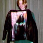 one guy at the BGSU show One guy at the show was wearing a leather jacket with a picture of the cover from The Basketball Diaries airbrushed on the back. The photo shows Jim holding the coat.