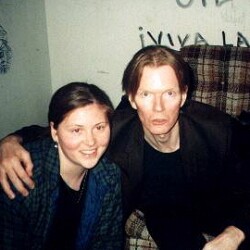 Jim Carroll with ? at Little Brothers
Columbus, OH, 8 November 1997
Photos by Chad A. Adkins