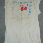 Jim Carroll’s T-Shirt Collection: 1984 Tour – I Write Your Name (Back): Photo taken at Jim Carroll's apartment in NYC Jim Carroll’s T-Shirt Collection: 1984 Tour – I Write Your Name (Back): Photo taken at Jim Carroll's apartment in NYC