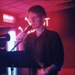 Jim Carroll at Y-Not II, Milwaukee, WI 5/7/1999 - Photo by Doug Krimmer