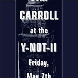 Ticket Stub - Jim Carroll at Y-Not II, Milwaukee, WI 5/7/1999