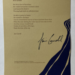 River Jordan Broadside - Unnumbered-Sharpie-signed - Matt Thompson River Jordan Broadside - Unnumbered-Sharpie-signed - Matt Thompson