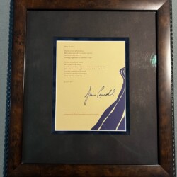 River Jordan Broadside - Unnumbered-Sharpie-signed - Sean Thompson (Framed) River Jordan Broadside - Unnumbered-Sharpie-signed - Sean Thompson (Framed)