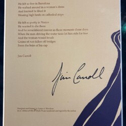 River Jordan Broadside - Unnumbered-Sharpie-signed - Sean Thompson River Jordan Broadside - Unnumbered-Sharpie-signed - Sean Thompson