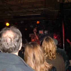 Jim Carroll at Lucky Dog Music Hall (Worcester, MA), 16 April 2005
Photo by Laura Vona