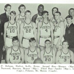 1965 Trinity School Yearbook - Varsity Basketball (Detail)