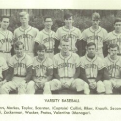 1966 Trinity School Yearbook - Varsity Baseball Team