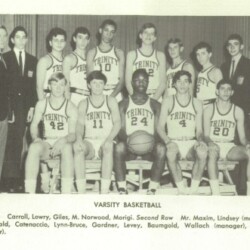 1966 Trinity School Yearbook - Varsity Basketball Team