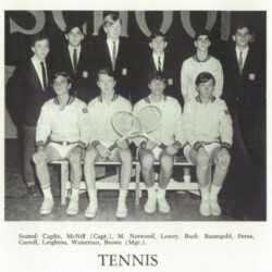1967 Trinity School Yearbook - Tennis (Detail)