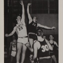 1968 Trinity School Yearbook - Varsity Basketball - Carroll (#25) Leaping