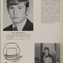 1968 Trinity School Yearbook - Marc Blane / Marc Clutcher